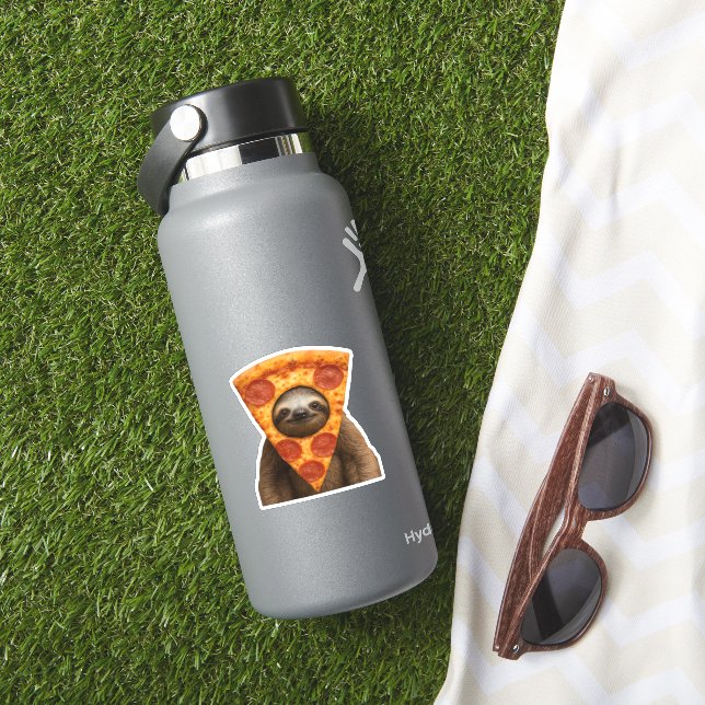Sloth pizza funny weird prank meme cute happy chri (HydroFlask Insitu)