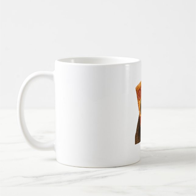 Sloth pizza funny weird prank meme cute happy chri coffee mug (Left)