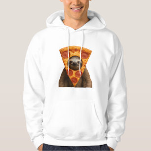 Sloth pizza funny weird prank meme cute happy chri hoodie