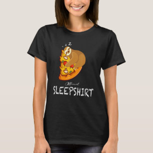 Sloth Pizza Sleep Funny Official World Sleep Day T-Shirt
