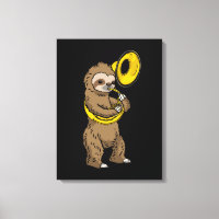 Sloth Playing Sousaphone Gift Men Sousaphone