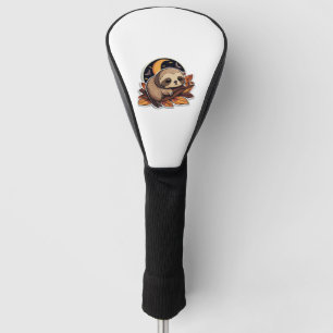 sloth pumpkin Halloween sticker style 2 Classic T- Golf Head Cover