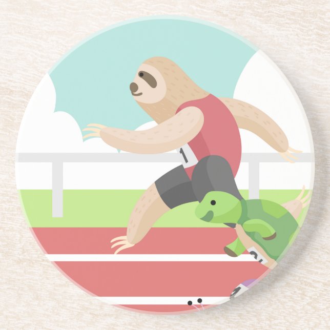 sloth race coaster (Front)