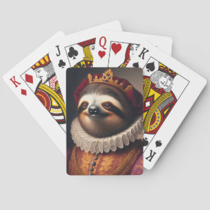 Sloth Renaissance King Playing Cards
