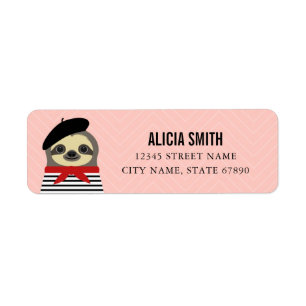 Sloth Return Address Labels