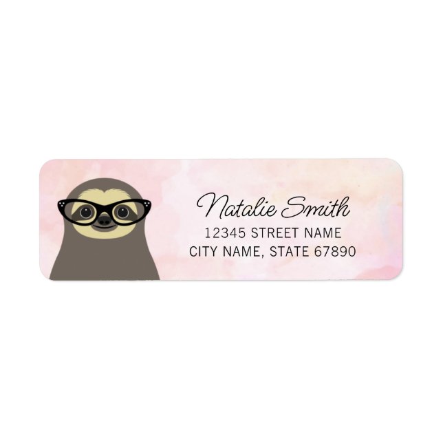 Sloth Return Address Labels (Front)