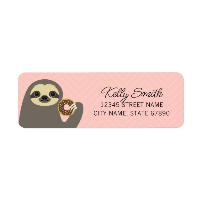 Sloth Return Address Labels (Front)