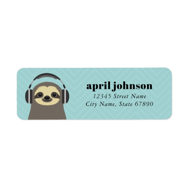 Sloth Return Address Labels (Front)