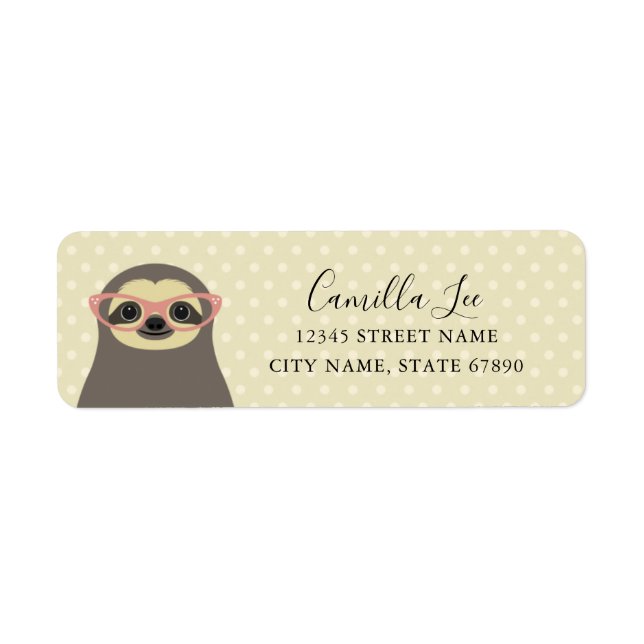 Sloth Return Address Labels (Front)