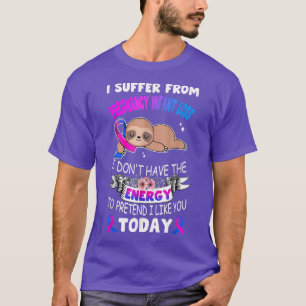 Sloth Ribbon I Suffer From Pregnancy Infant Loss A T-Shirt