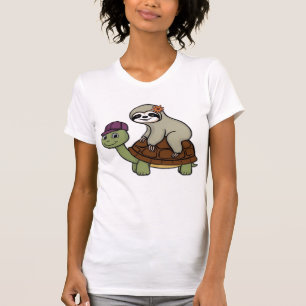 Sloth riding a turtle Classic T-Shirt