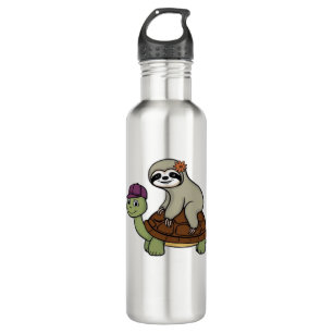 Sloth riding a turtle Classic T-Shirt 710 Ml Water Bottle