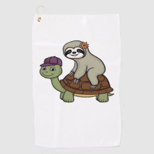 Sloth riding a turtle Classic T-Shirt Golf Towel
