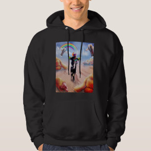 Sloth Riding Alpaca With Chicken Nuggets And Cola Hoodie