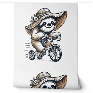 Sloth Riding Bike Wallpaper