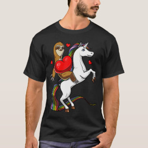 Sloth Riding Magical Unicorn T-Shirt
