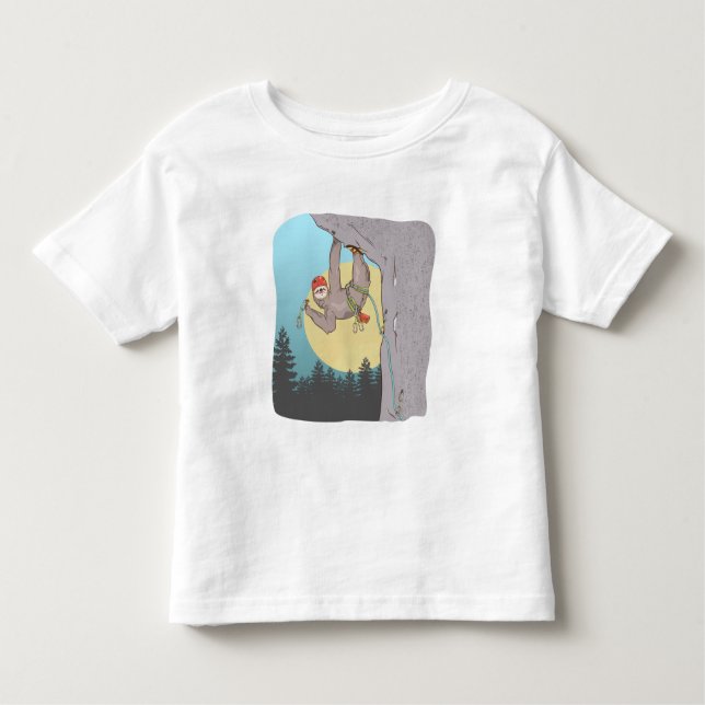 Sloth Rock climbing Toddler T-Shirt (Front)