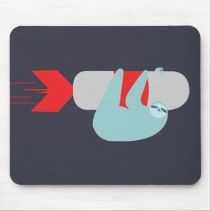 Sloth Rocket Mouse Pad