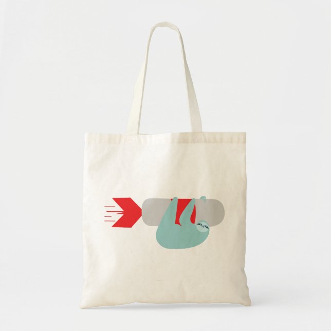 Sloth Rocket Tote Bag (Front)