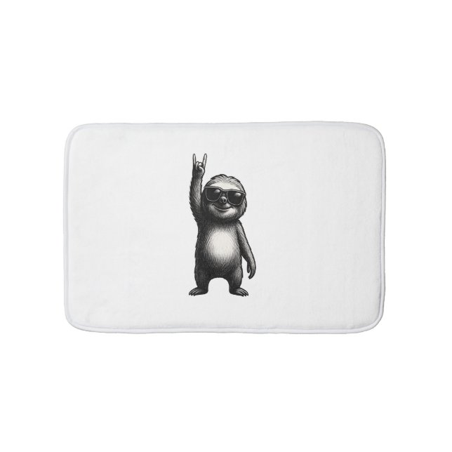 Sloth Rocking Dance Bath Mat (Front)