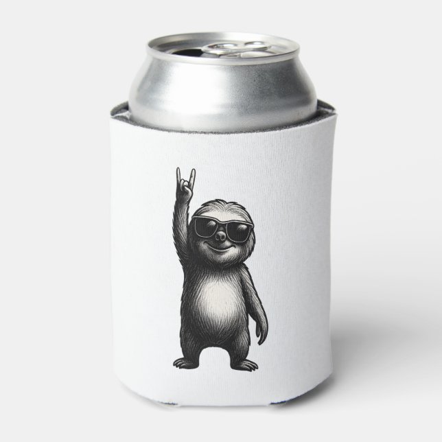 Sloth Rocking Dance Can Cooler (Can Front)