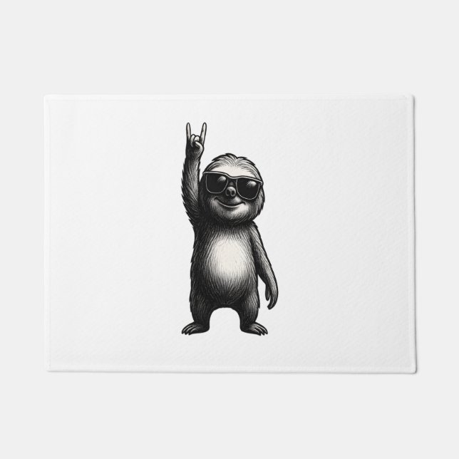 Sloth Rocking Dance Doormat (Front)