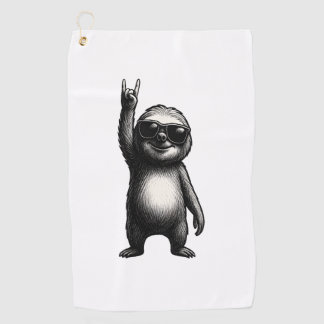 Sloth Rocking Dance Golf Towel