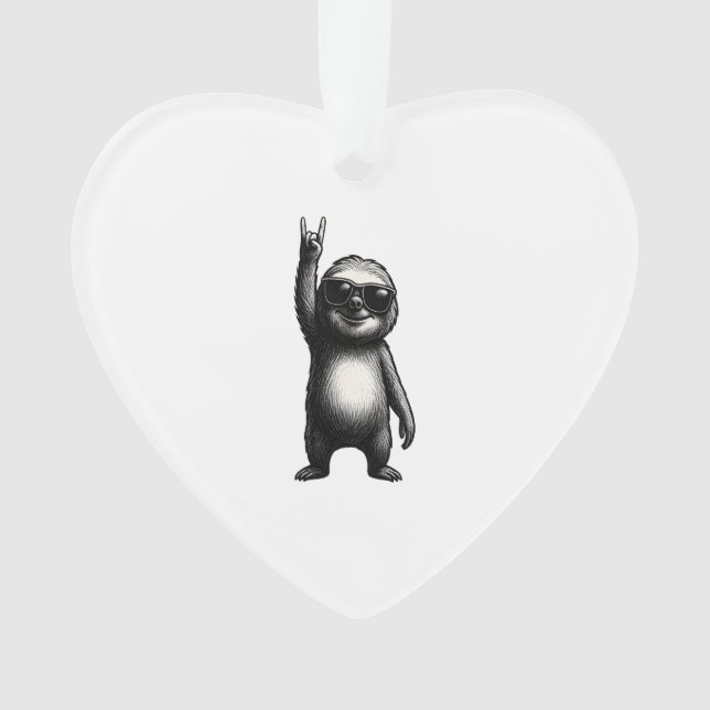 Sloth Rocking Dance Ornament (Front)