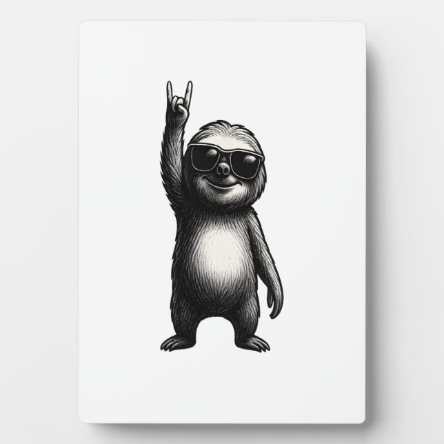 Sloth Rocking Dance Plaque (Front)