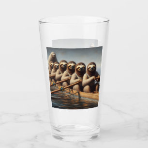 Sloth Rowing Team Glass