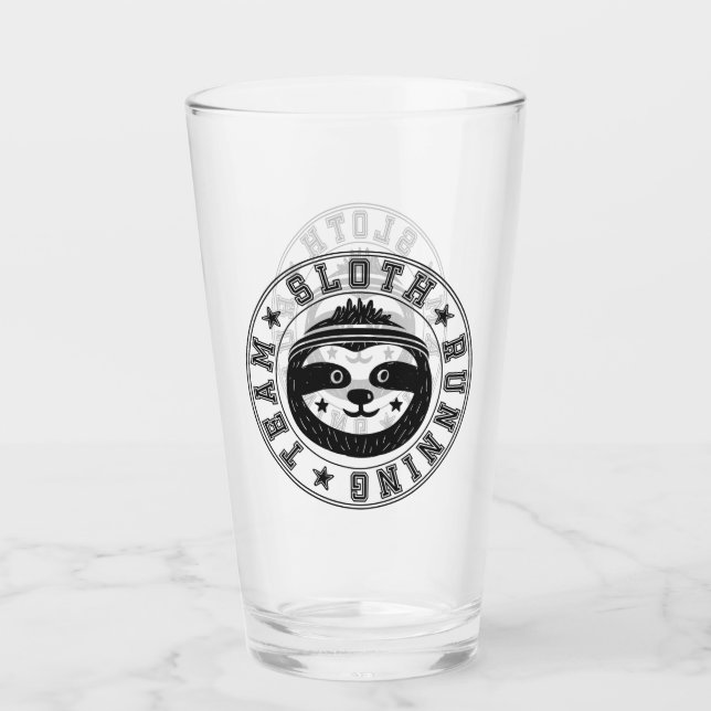 Sloth Running Team Glass (Front)
