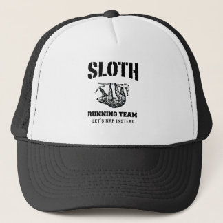 SLOTH RUNNING TEAM, LET'S NAP INSTEAD TRUCKER HAT
