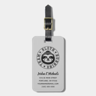 Sloth Running Team Luggage Tag