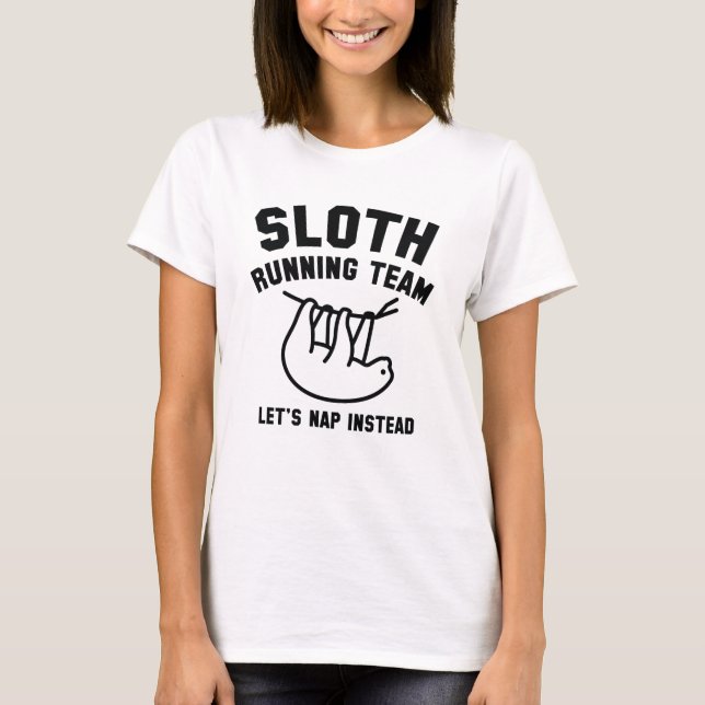 Sloth Running Team T-Shirt (Front)
