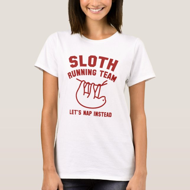 Sloth Running Team T-Shirt (Front)