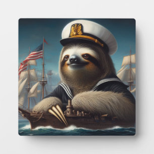 Sloth Sailor Plaque