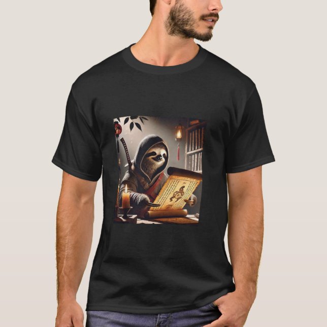 Sloth Samurai Assassin T-Shirt (Front)