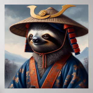 Sloth Samurai Poster