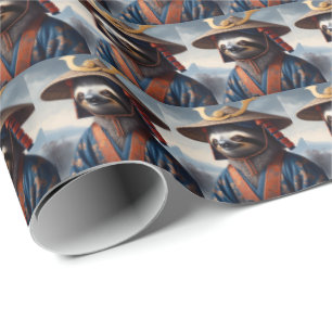 Sloth Samurai Wrapping Paper
