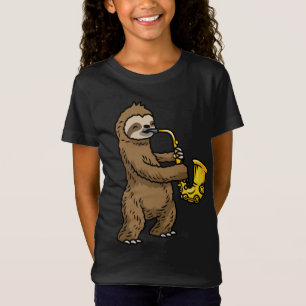 Sloth Saxophone T-Shirt