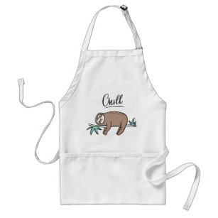 Sloth Says Chill Standard Apron