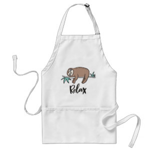 Sloth Says Relax Standard Apron