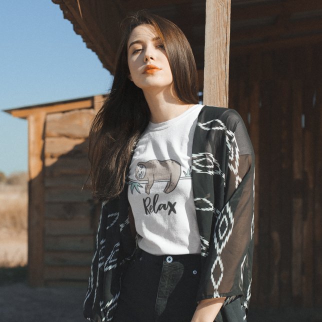 Sloth Says Relax T-Shirt (Creator Uploaded)