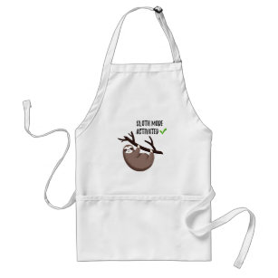 Sloth Says   Sloth Mode Activated Standard Apron