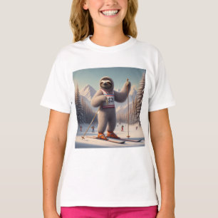 Sloth Skiing T-Shirt