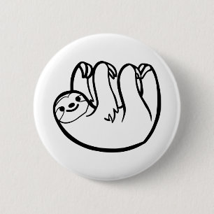 sloth - Sloth funny 6 Cm Round Badge