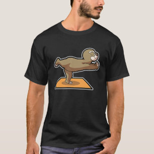 Sloth Sloth Yoga Poses Sports Gymnastics Ohm Heart T-Shirt