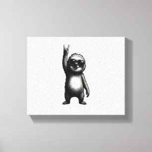 Sloth Slotherine Halloween Canvas Print