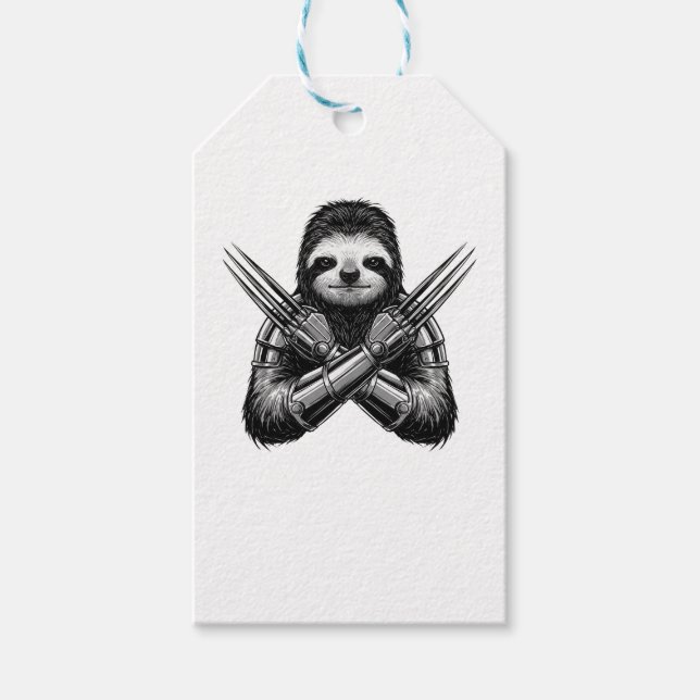 Sloth Slotherine Halloween Gift Tags (Front)
