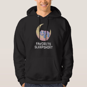 Sloth Sloths Nap Sleeping Sleep Pajama Moon Nightg Hoodie